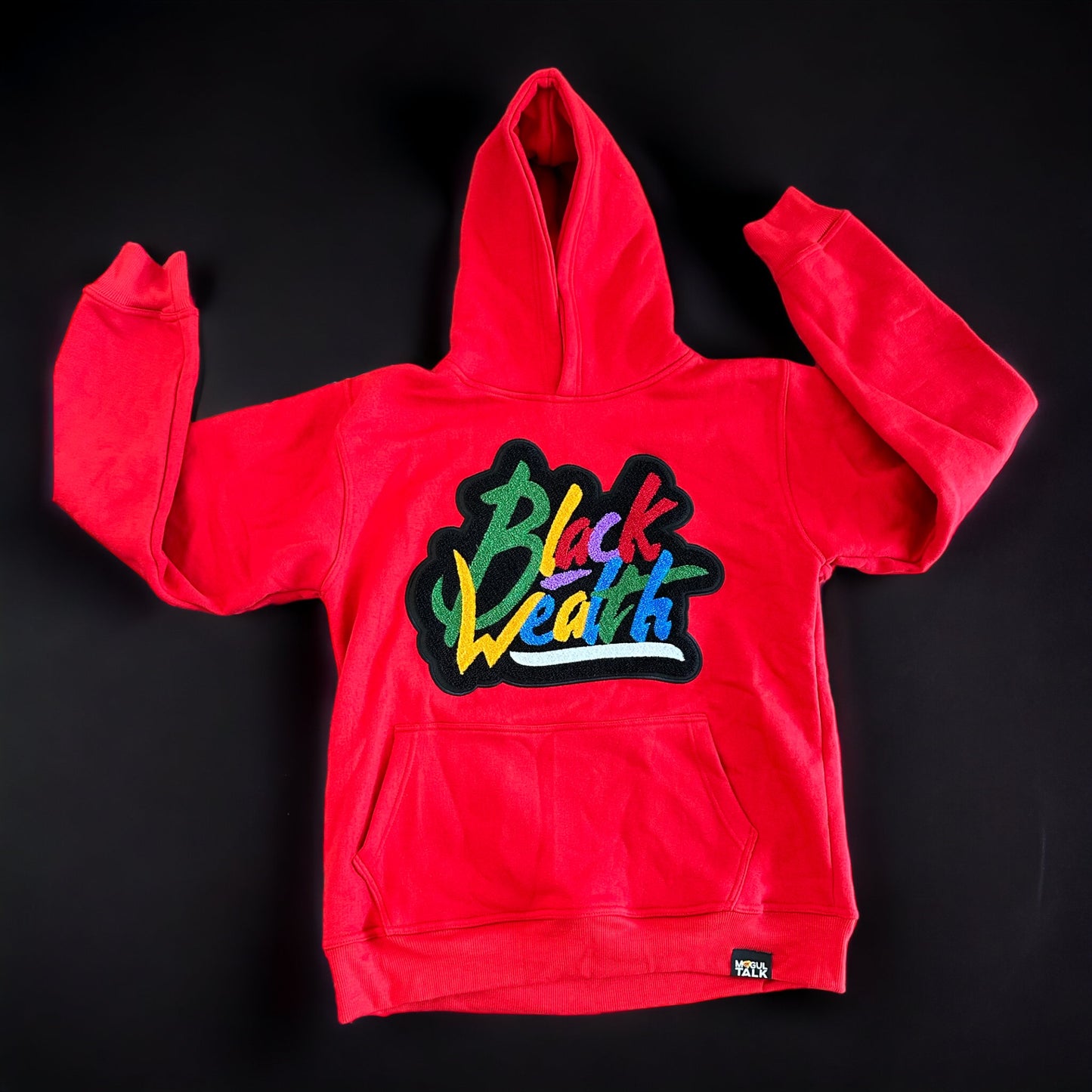 Black Wealth Hoodie Red